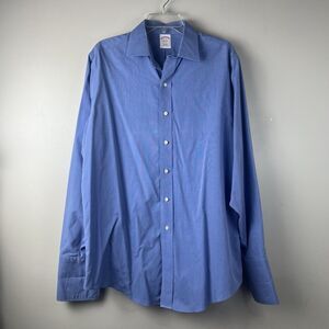 Brooks Brothers Traditional Fit Blue Button Down Men’s Size 16-35